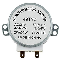 Двигатель поддона СВЧ (штырь 8мм) 4W 21V 50/60Hz 2,5/3 обор. в мин.  MCM500UN  6881