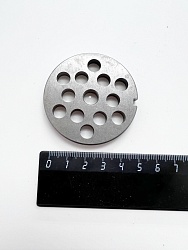 Решетка для мясорубки BRAUN (53,2х6 мм, центр.d-8 мм) отв. 8 мм  4195 7000909  BR007