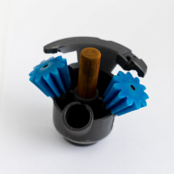 Редуктор мясорубки Bosch конус (в сборе) с металл. стержнем  7554